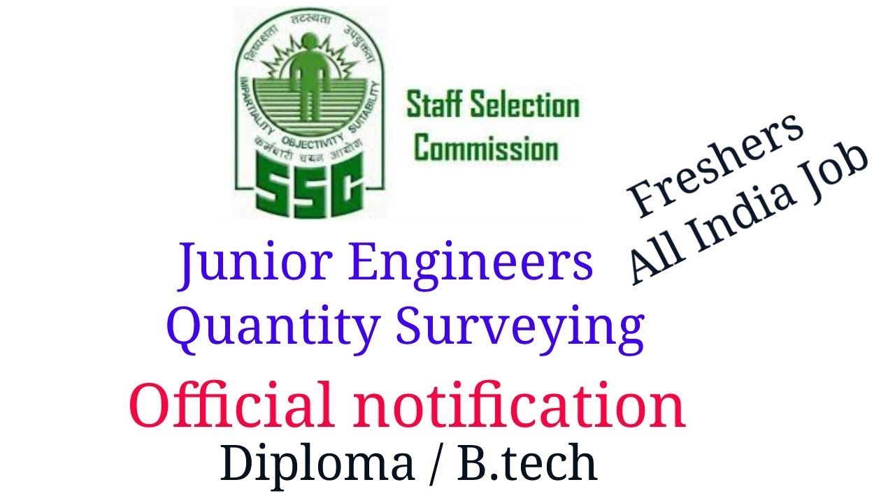 SSC JE Recruitment 2019