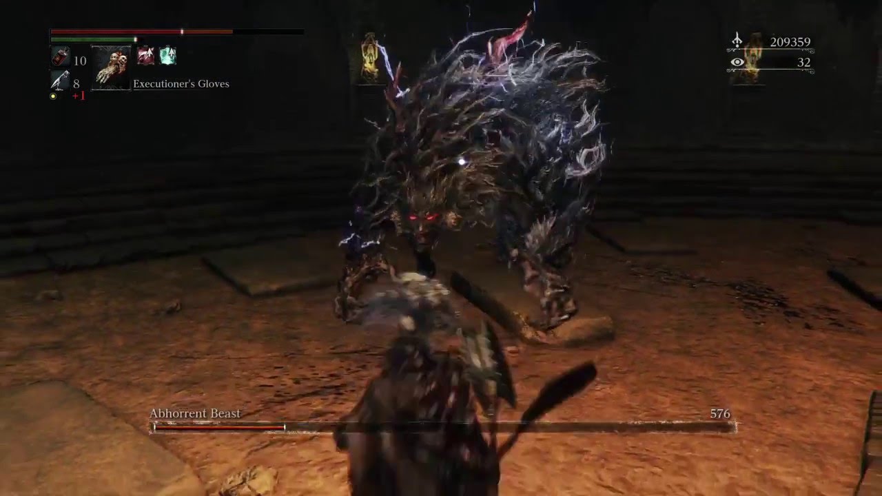 Bloodborne - Abhorrent Beast Rally Glitch - YouTube