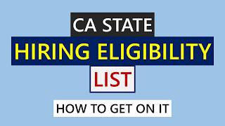 How To Get on the California Hiring Eligibility List in 2026