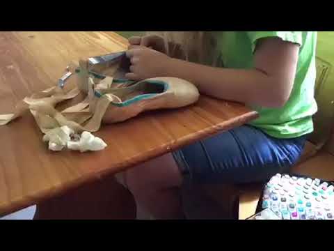Decorating My Old Pointe Shoes Youtube