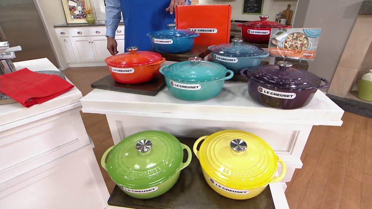 QVC: Le Creuset Cast Iron 7.5-qt Classic Chef's Oven with Glass