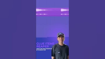 Glue Items using Reaper. #shorts #shortsvideo #tutorial #production #music