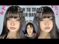 HOW TO TRAIN YOUR BANGS✨ (PREVENT SPLITTING)