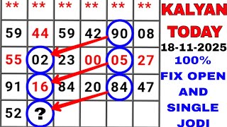 Kalyan Matka 18-11-2025 Kalyan Today Kalyan Trick Kalyan Satta Matka
