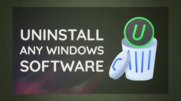 uninstall software completely