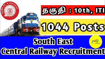 South East Central Railway Apprentice Recruitment 2022 I SECR Apprentice Vacancy 2022 I 1033 Post