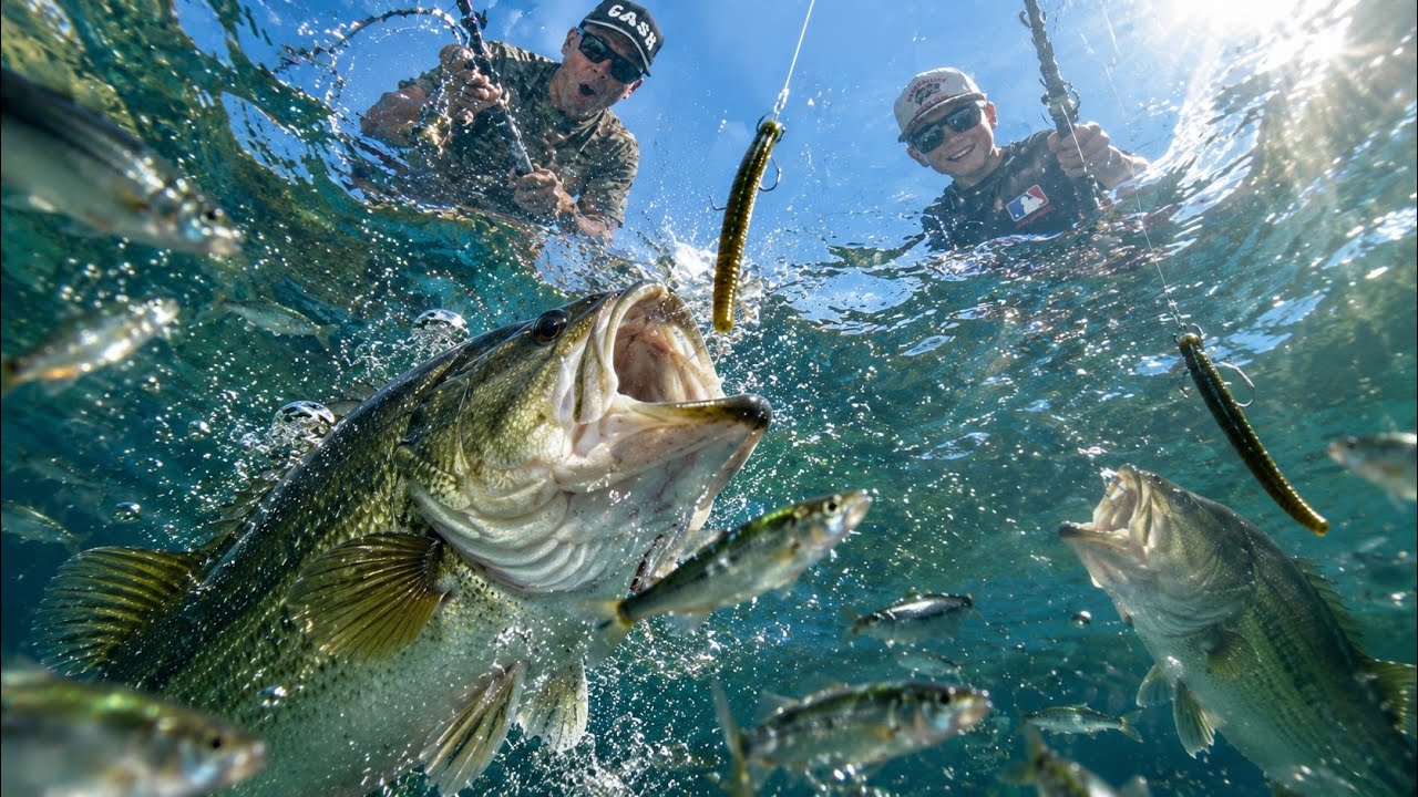 INSANE BASS FEEDING FRENZY! They wouldn’t Stop biting!