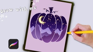 Procreate Drawing for Beginners! Easy Halloween Illustration Step by Step Tutorial