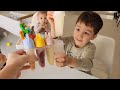 Poyraz ve Eylül Meyve Suyundan Dondurma Yaptı | fun kids video