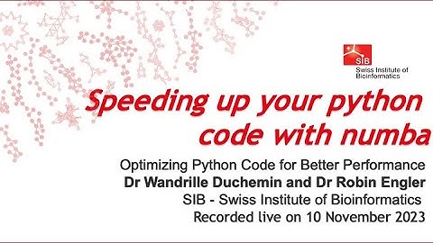 Optimizing Python Code for Better Performance – Speeding up your python code with numba (5 of 8)