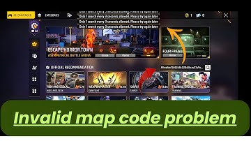 HOW TO FIX INVALID MAP CODE ISSUE IN FREE FIRE | invalid card problem