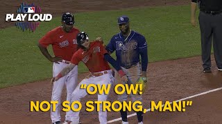 Rays' Yandy Díaz shows off next level strength while MIC'D vs. Red Sox, hits ball OUT OF FENWAY!