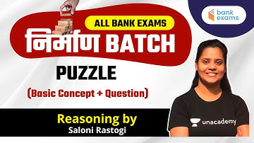 Puzzle | Practice Questions with approach | Target SBI Clerk | Saloni Rastogi