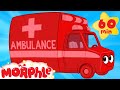 My Red Ambulance Helps The Animals ( +1 hour My Magic Pet Morphle kids videos compilation)