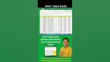 Belajar Pivot Table Excel Dengan SUMBER DATA DARI DYNAMIC NAMED RANGE | Report Otomatis UPDATE