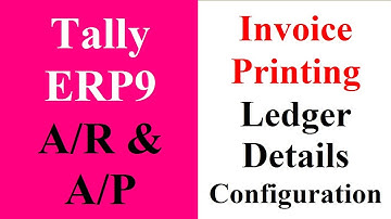 Invoice Printing Configuration in Tally ERP | Voucher Printing Configuration in Tally ERP9