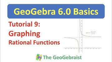 GeoGebra Tutorial 9: Graphing Rational Functions and Drawing their Asymptotes