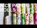 Rice Paper Rolls | Recipe for Rainbow Spring Rolls (+ Bare Knives Review)