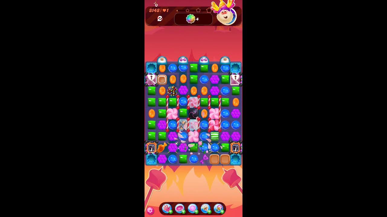 Candy Crush Saga Live Streaming Hard  level