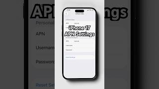No Internet on iPhone 17? Quick Fix for APN Settings (2025 Guide)