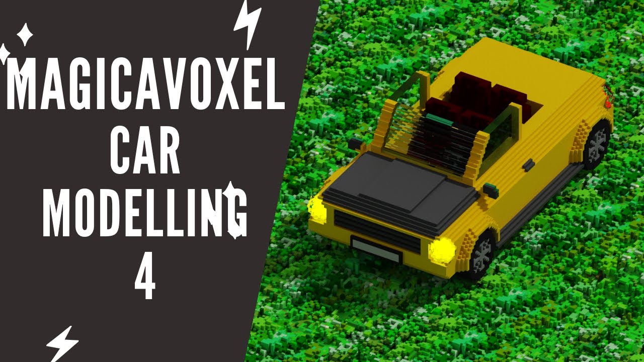 How to model a Car 4 MAgicaVoxel SpeedArt YouTube