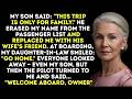 My Son Banned Me From The Family Trip. I Laughed When The Pilot Said: 'Welcome Aboard, Ma’am"
