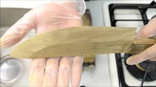 Видео Кухоный нож из бакаута (автор: Андрей Моисеев)