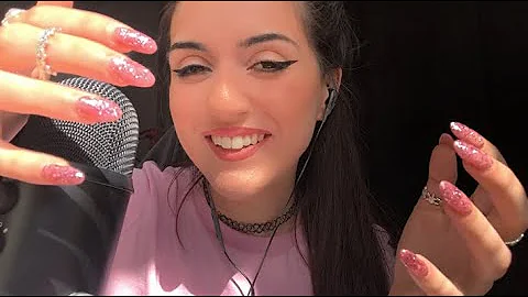 ASMR Repeating My *TINGLY* Patreon Information (up close whisper, hand movements to help you relax)