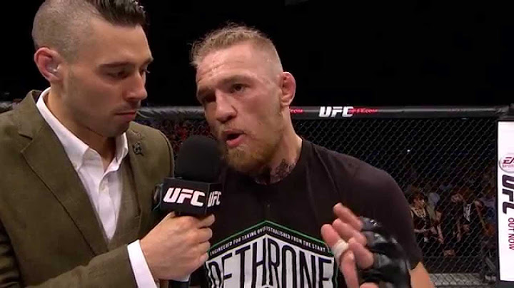 Fight Night Dublin: Conor McGregor Octagon Interview