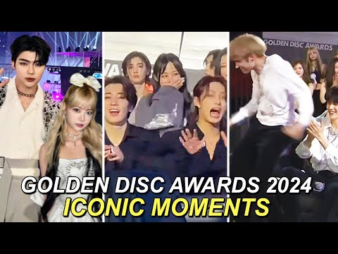 Kpop Idols ICONIC interactions at Golden Disc Awards 2024 (LE SSERAFIM, ENHYPEN, TXT, SEVENTEEN)