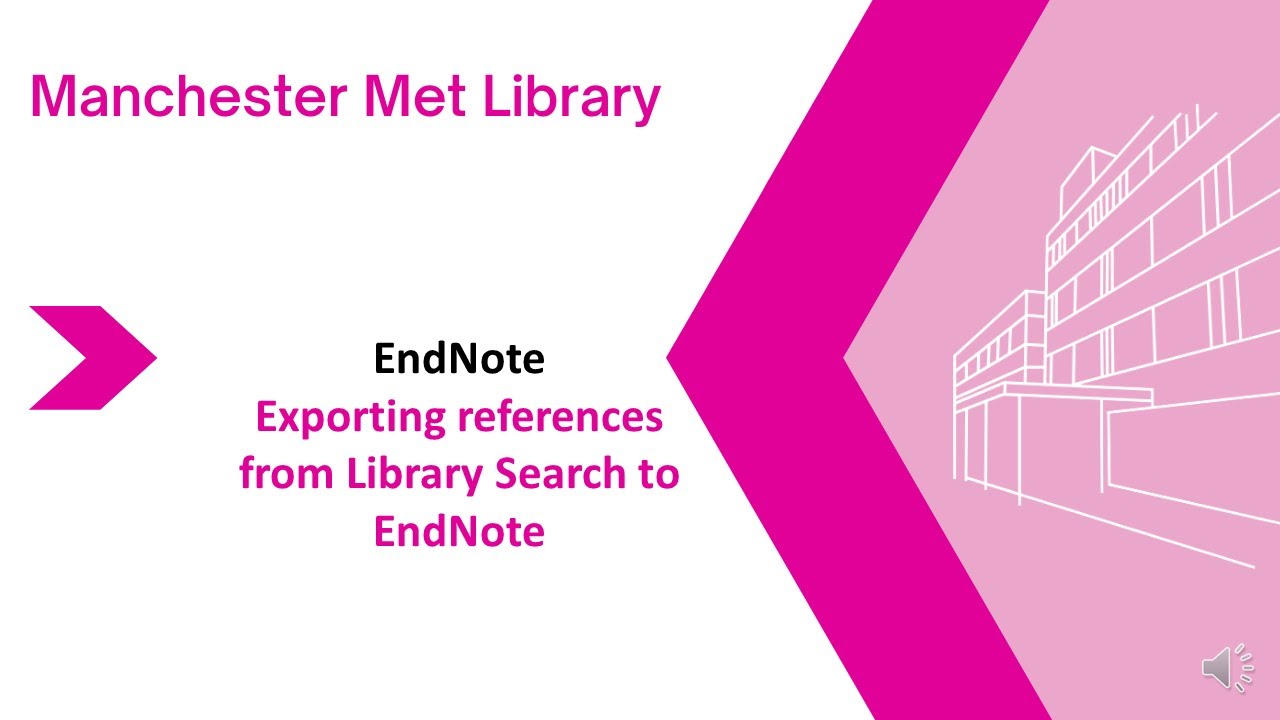 Adding References To Endnote | Manchester Metropolitan University