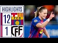 FC BARCELONA 12 1 MADRID CFF LIGA F MOEVE HIGHLIGHTS 