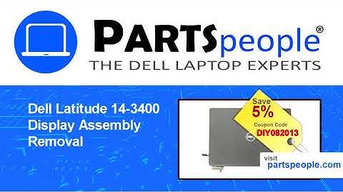 Dell Latitude 3400 (P111G001) Display Assembly How-To Video Tutorial