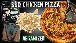 Vegan BBQ Chicken Pizza - Vegan Zombie