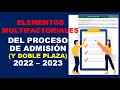 Soy Docente: ELEMENTOS MULTIFACTORIALES DEL PROCESO DE ADMISIÓN 2022 – 2023