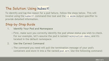 How to Determine the Reason for Pod Failure in Kubernetes