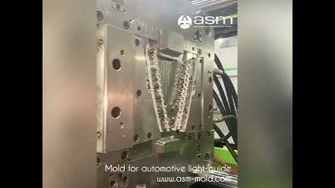 Transparent Automotive lighting guide injection molding / injection moulding / tooling made in ASM