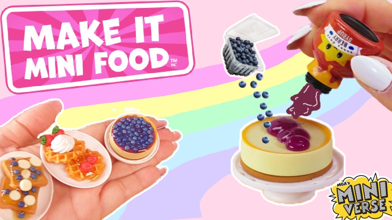 More MINIVERSE! Make It Mini Foods With OMG DOLLS At Starbucks Job Fun  Story 