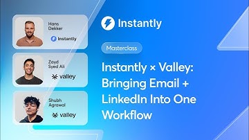 Instantly x Valley: Bringing email & social outreach into one workflow