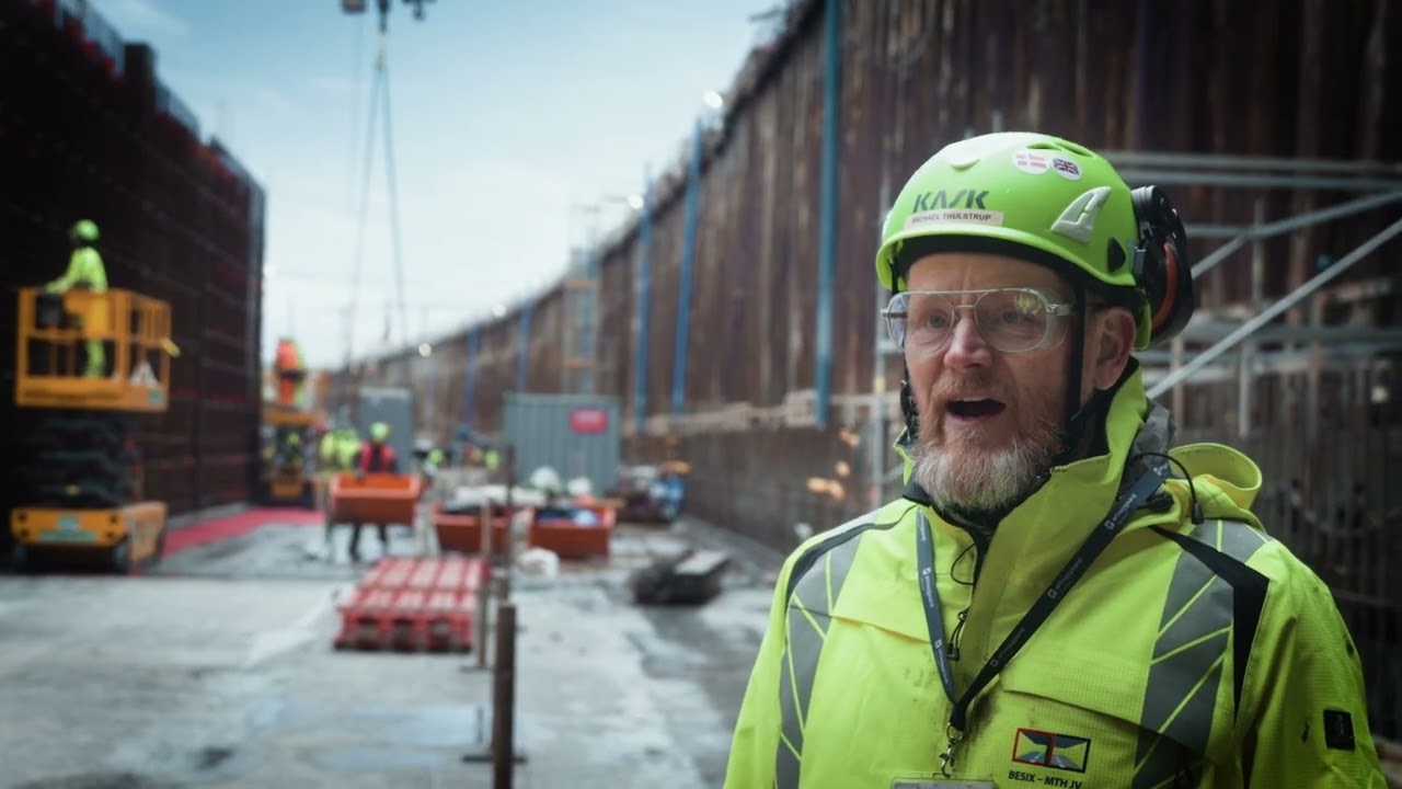 Tag med på byggepladsen: Vi gør klar til vægstøbning på Nordhavnstunnelen