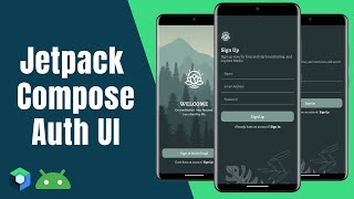 Welcome, Login, Signup Screen | Jetpack Compose UI | Speed Code Wealth
