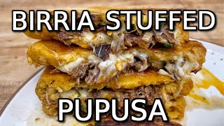 Have You ever Seen A Beef Birria Stuffed Pupusa?