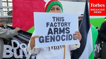Pro-Palestinian Protesters Stage Demonstration Outside Rheinmetall Arms Factory In South Africa