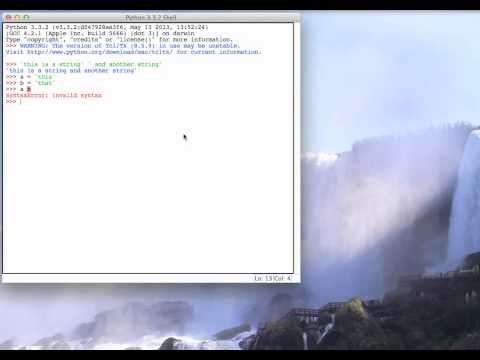 PY 4U 6: Basic String Operations