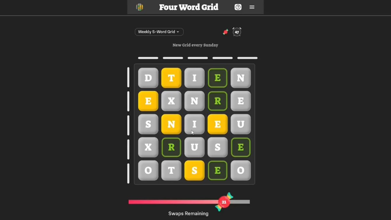 Four Word Grid - Gameplay - YouTube
