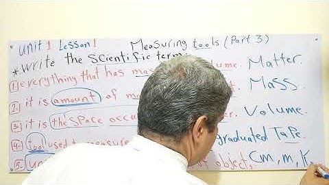 Science Grade 4 first term U1 L1 (part 3) Measuring tools