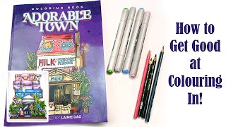 How To Make a Coloring Page Look Awesome Using Alcohol Markers and Colored Pencils!