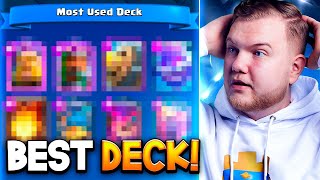 MY MOST USED DECK IN CLASH ROYALE LEAGUE!