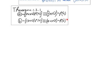 Section 1.3, part 3 (Useful denials of for all x, P(x) and there exists x such that P(x))