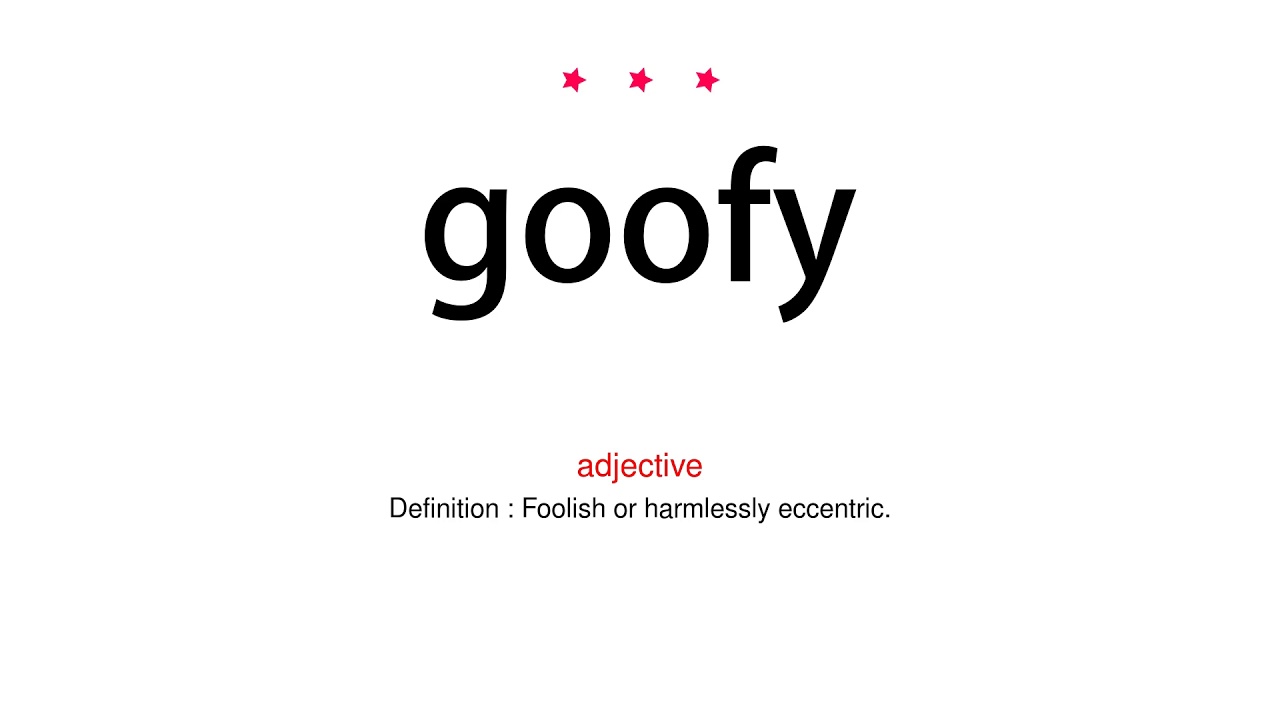 How to pronounce goofy - Vocab Today - YouTube